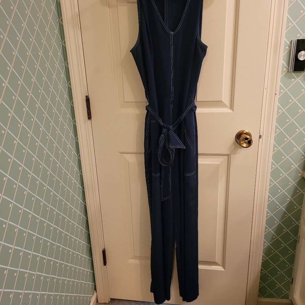 Nine West Navy Nine West Navy v-neck jumpsuit XL